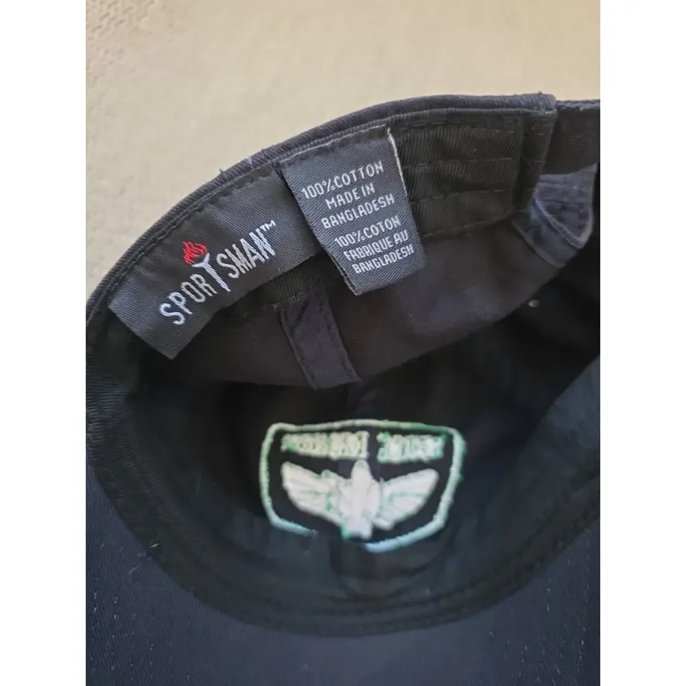 Kids Black Space Ranger Cap Hat Green Embroidery 100%Cotton Custom Made ToyStory